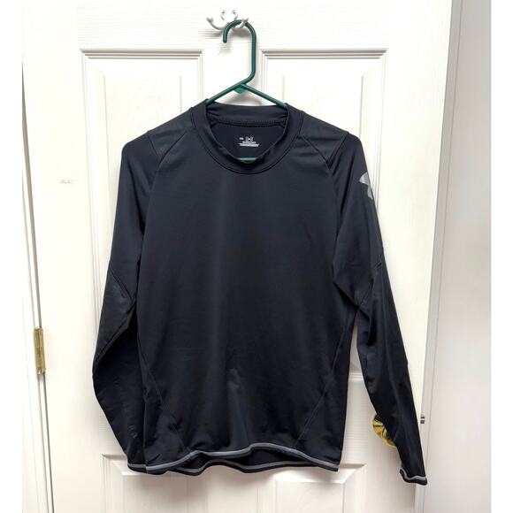 Under Armour Coldgear, Black Sport Layer, Underarm Vent Holes, Men's Size M - Picture 1 of 7
